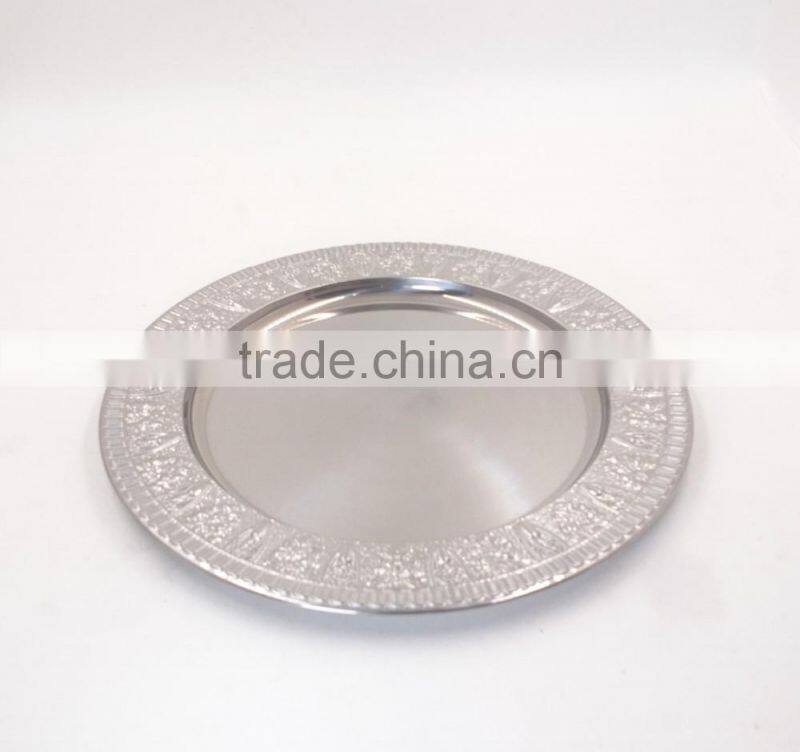 Supply popular stainless steel foil round tray