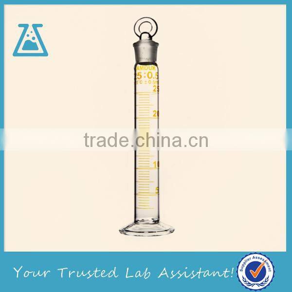 Round Bottom Measuring Cylinder With Glass Stopper