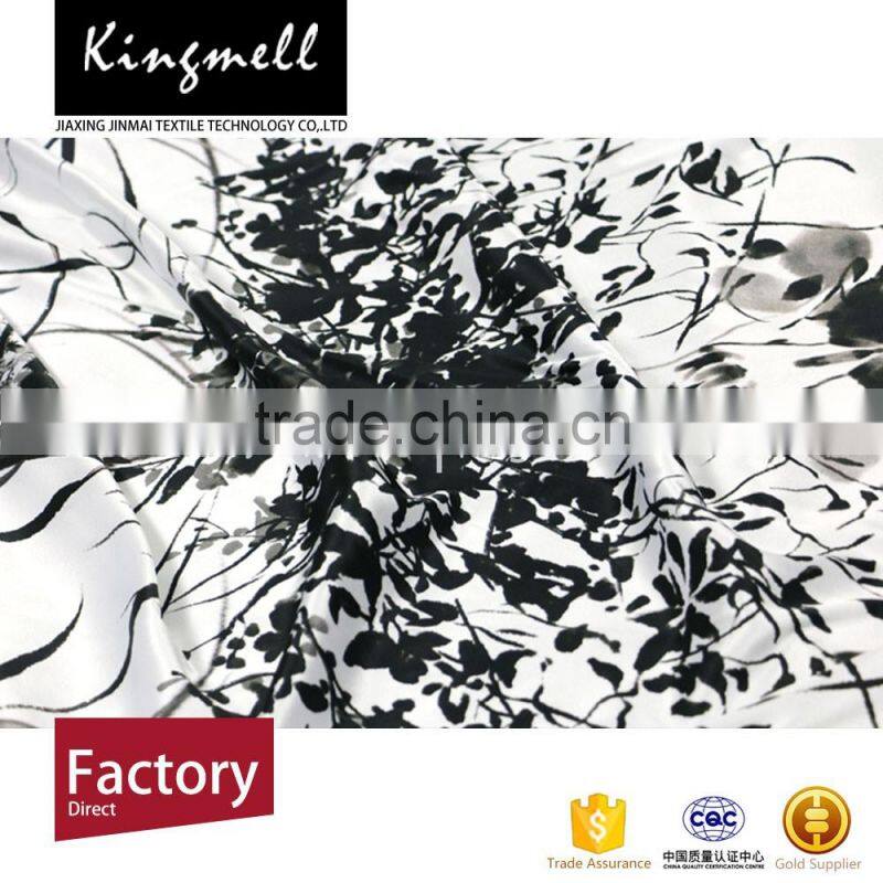 2016 coustomized white silk fabric hand painted