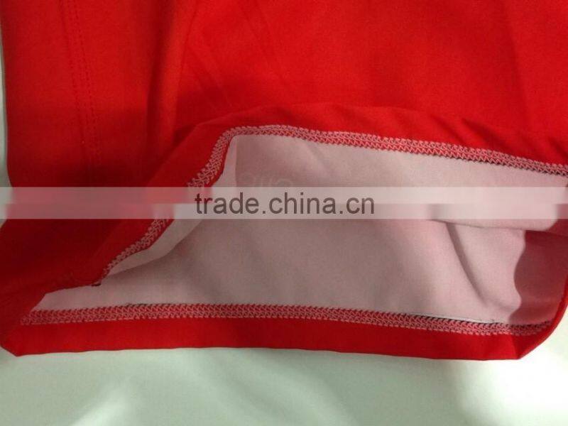 Custom Sublimation Print Mens Waterproof Swimming Shorts, 100% polyester high quality man beach clothing