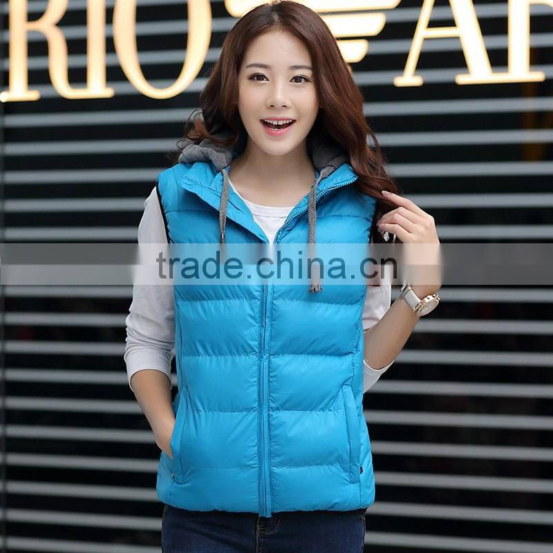 Hot Winter New down Cotton vest casual Slim jacket coat waistcoat for men and women