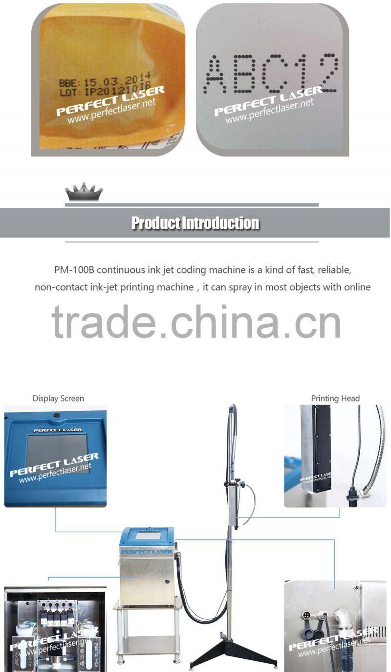 Perfect Laser- Carton continuous Industrial Inkjet Printer/ Case Coder/ Box expiry date printing machine