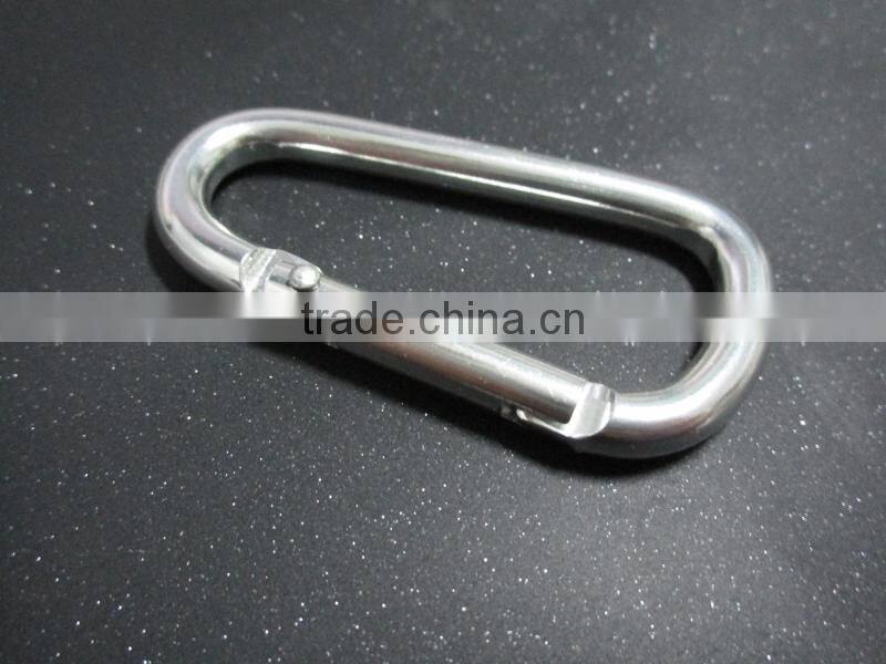 Aluminum silk/pink print climbing button carabiner stocklot