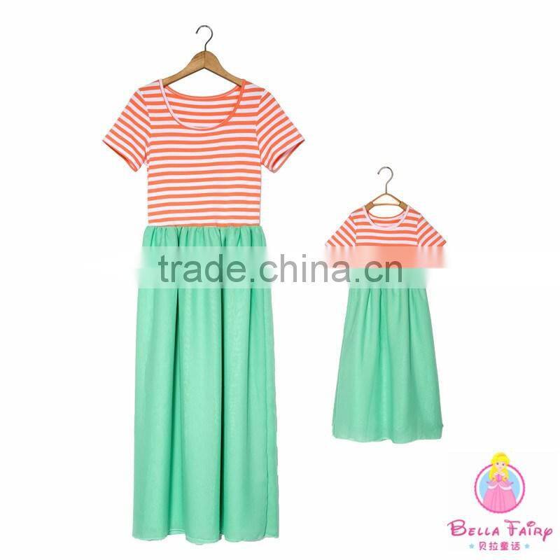 Wholesale mother and daughter matching dresses mommy and me clothing