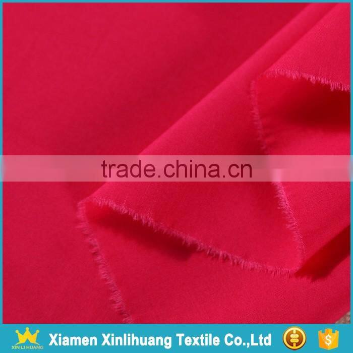 High Density Red 100% Cotton Poplin Dress Material Fabric for Sale