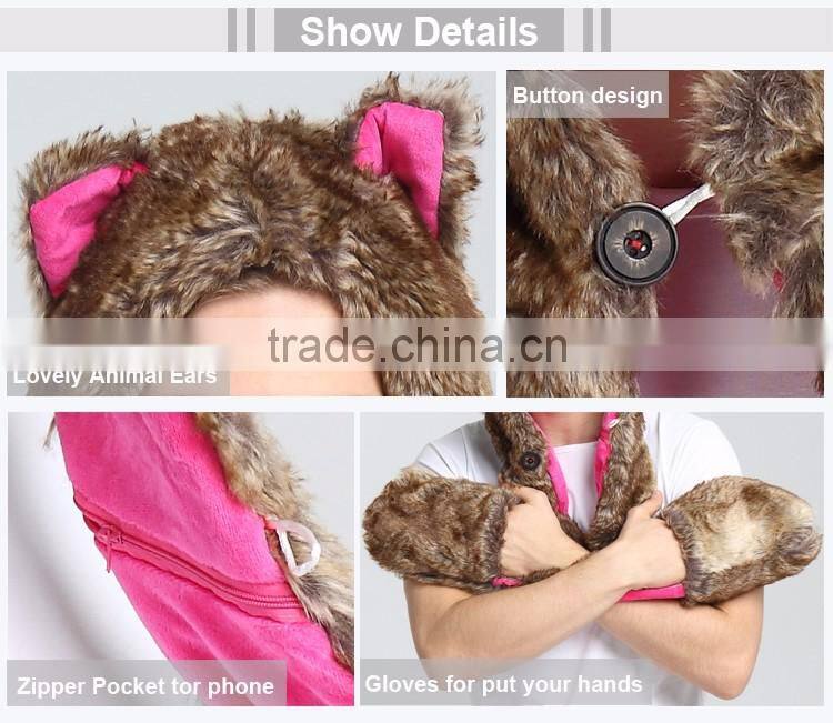 Custom Winter Hotsale Sexy Fur Animal hats and caps men