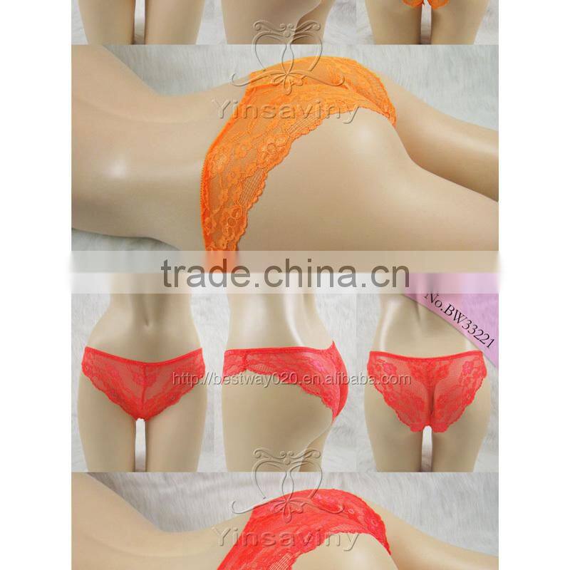 12 colorful sexy transparent full lace girls bikini for wholesale 3 optional sizes S M L sexy lace bikini panties