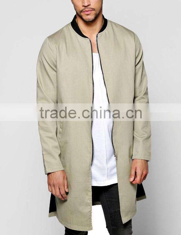 Custom long sleeves mens Zipper-up winter thick jersey jackets