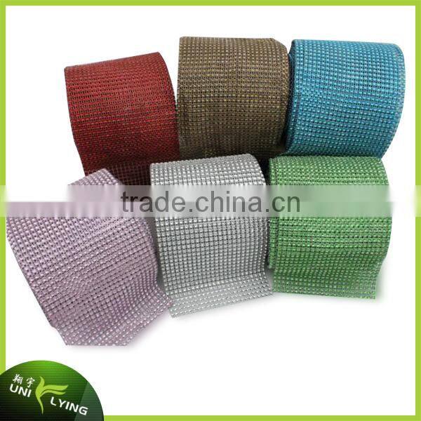wholesale hot fix high quality crystal 4mm rhinestone mesh manufacture