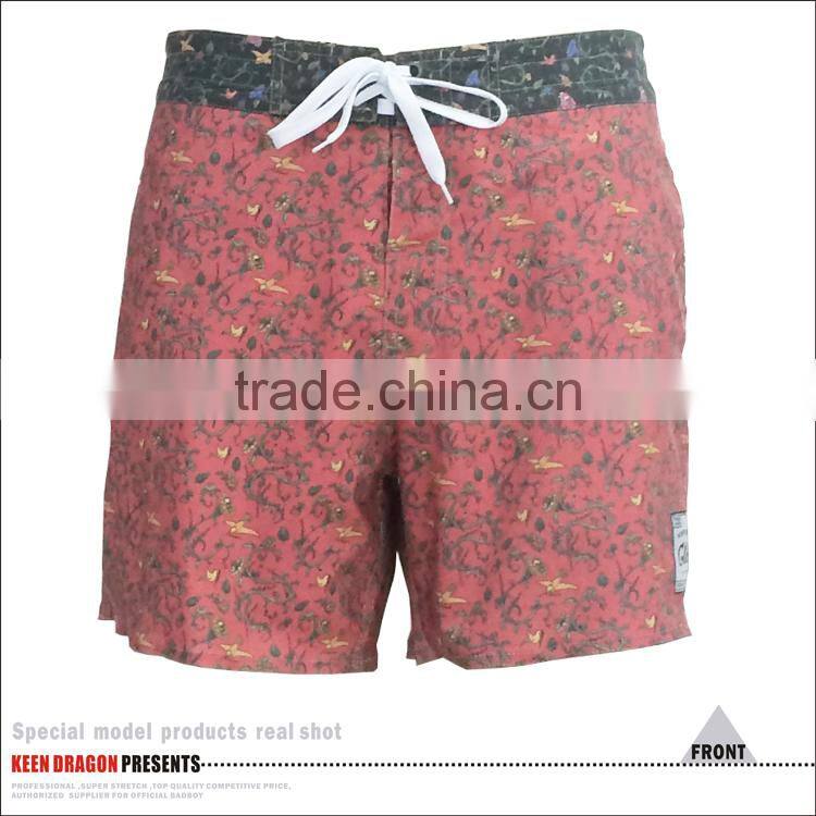 Summer Beach Wholesale T/C Spandex Men's Digital Printed Mens Swim Shorts