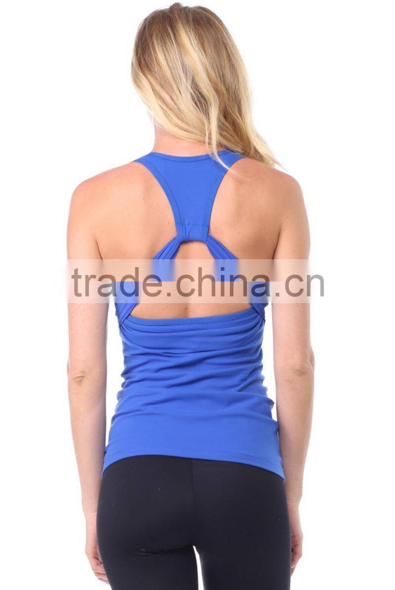 New arrival fashion women sexy singlets racer back sports workout tank top
