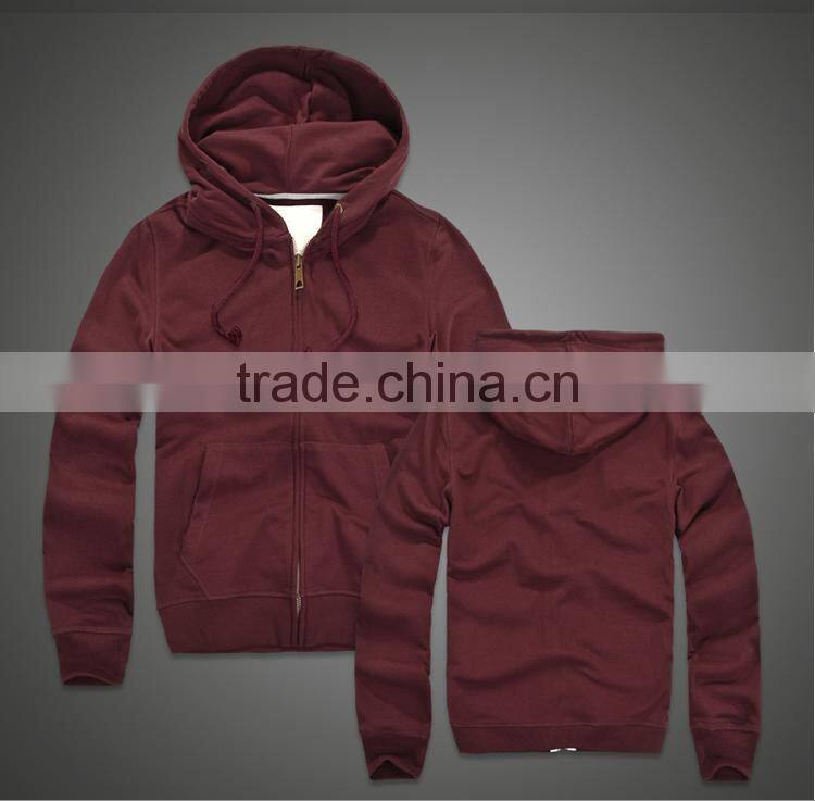 good quality OEM custom wholesale 100% cotton blank pullover hoodies