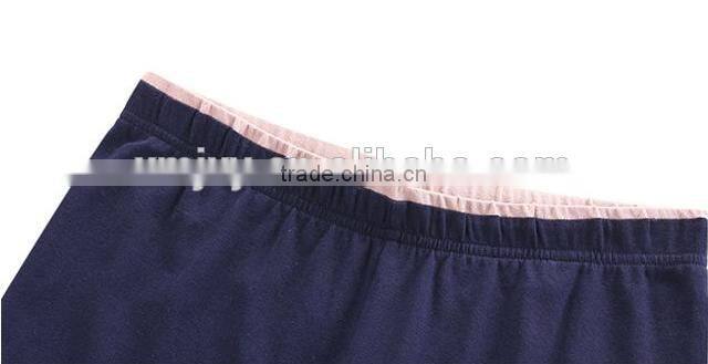 Female money navy blue knitted into joining together cultivate one's morality leggings