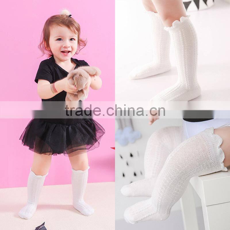 0-4 Year Baby Princess Cotton Mesh High Socks Toddler Kids Spring Summer Knee Sokken Newborn Infant Knee-highs Kids Girl etw-59