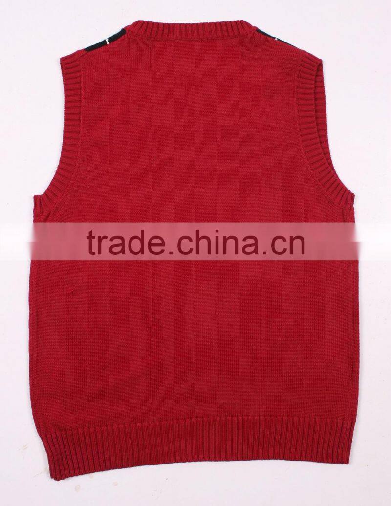 Red And Black Sweater Korean Style