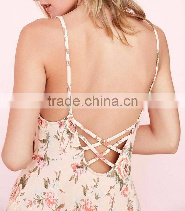 Hot products 2017 womens boho clothing floral beachwear dresses