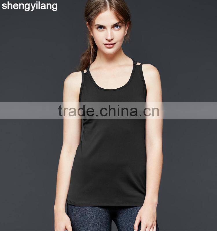 Women's cross-belt sports vest wholesale fashion tank top in guangzhou