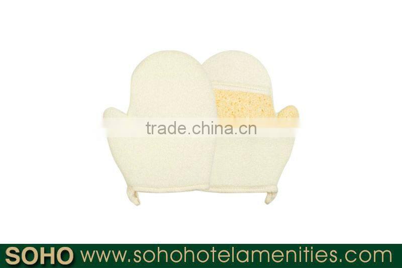 3-5 star disposable natural hotel loofah scrubber