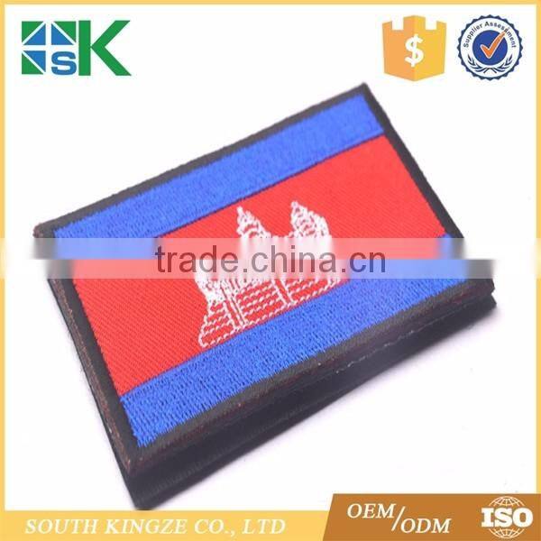 Clothing cambodia accessories National Flags Embroidery Patch
