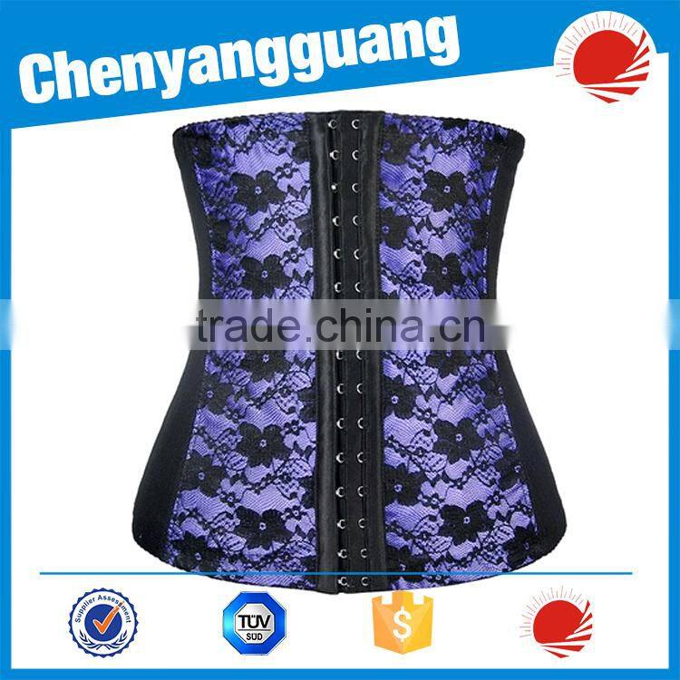 CYG latest Women's Strapless Faux Leather Zipper Front Corset and Pant