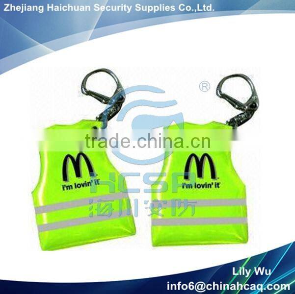 Cheap Keychain High Visibility Reflective PVC Hanger, Reflective PVC Keychain, Reflective PVC Charm