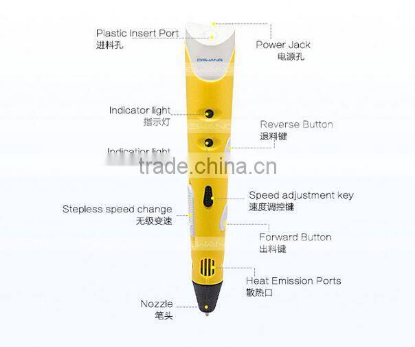 China professional 3D printer pen for kids 3D drawing gift pen
