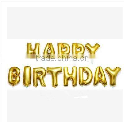 16 inch Foil Balloon Happy Birthday Letter Balloon For Sale