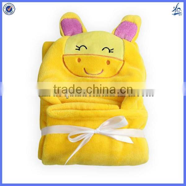 3D animal super soft plush cotton knitted baby blanket wholesale