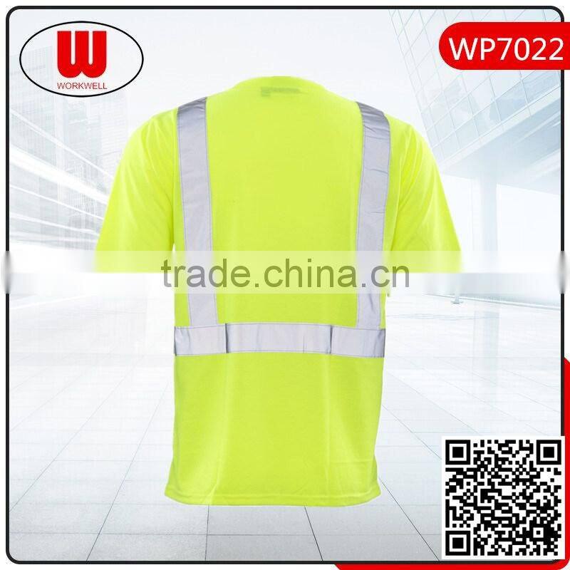 high quality safety cheap reflective t-shirt