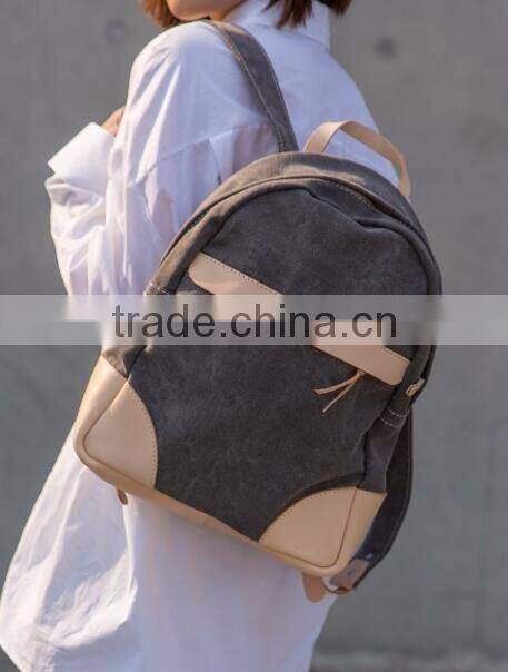 Best selling fashionable canvas backpack bag for wholesale