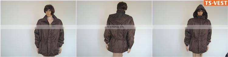 100% polyester safety reflective waterproof raincoat 3 in 1 jacket