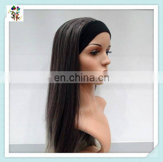 Long White With Black Chopsticks Witch Halloween Party Wigs HPC-0081