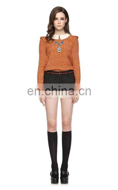 Fashion special irregular design fashion highwaist butterfly waistband short pants