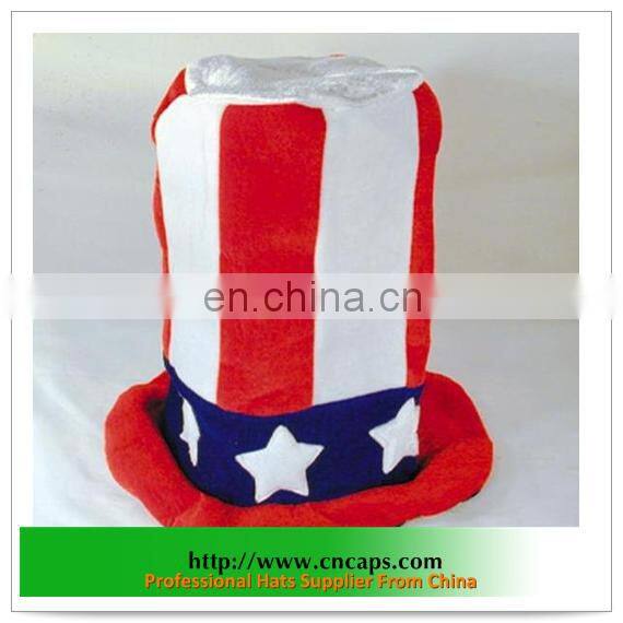 party flag hat with custom made hatband
