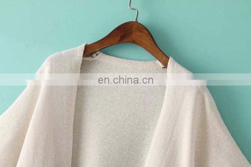 2015 Fashion dress Europe America women's clothing wholesale geometric pattern shawls knitting cardigan national female coat