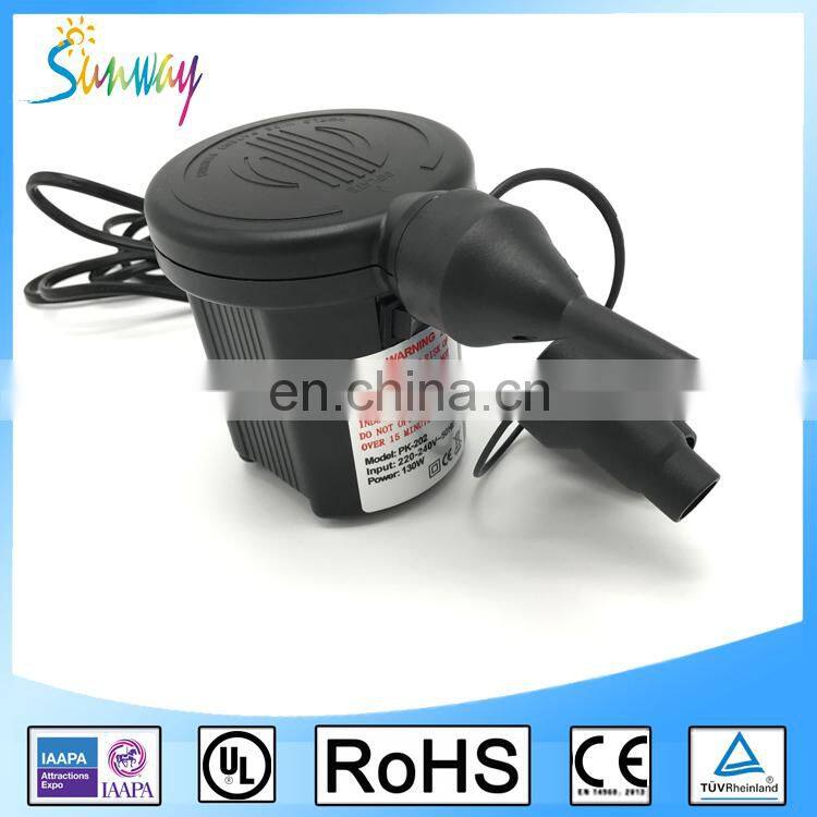 Sunway CE Past Good Quality Electric Air Pump for Inflatable Toys Floats Balloon