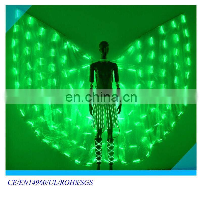 hot sale led Performance Wear for dance costume led belly dance wings