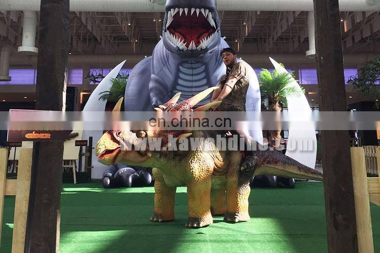 Theme park animatronic dinosaur products kiddie rides of China manufacture