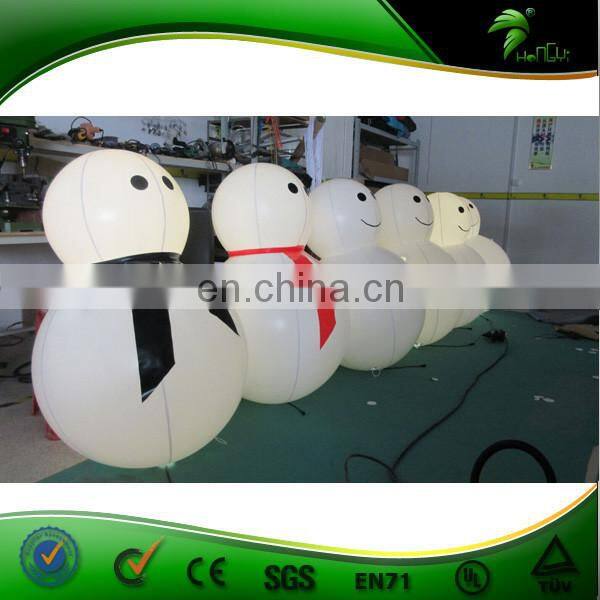 Advertising Inflatable Air Blown Products / Super Quality Inflatable Christmas Snowman With Led Lighting For Decoration