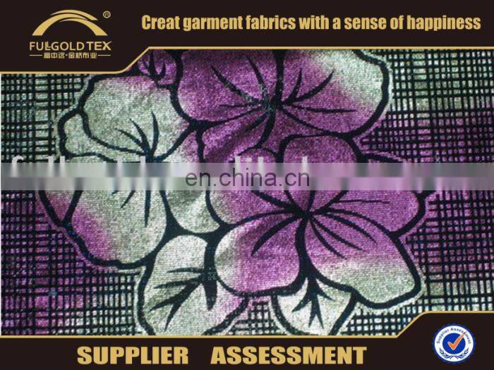 Trendy Design Knitted 4 Way Spandex Stretch Fabric With Colours Foil For 2016