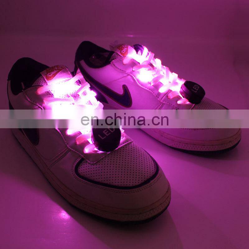 NEW arrival rechargable led shoelace electric shoelaces nylon led shoelace