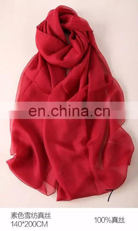 instant hijab white silk scarf for painting pure silk scarf