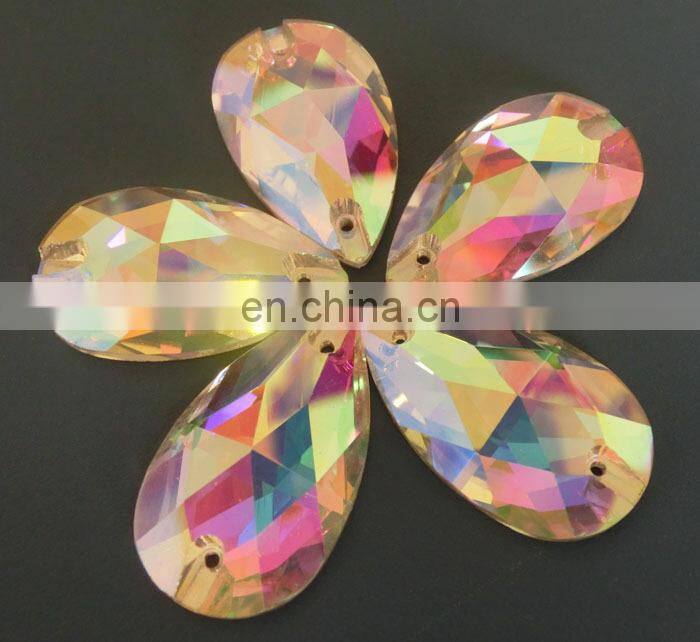 China wholesale sapphire sew on crystal beads elegant crystal stone