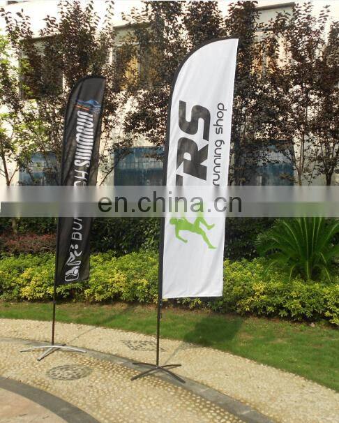 NO MOQ BOTTOM PRICE hotsale outdoor beach flags for advertising