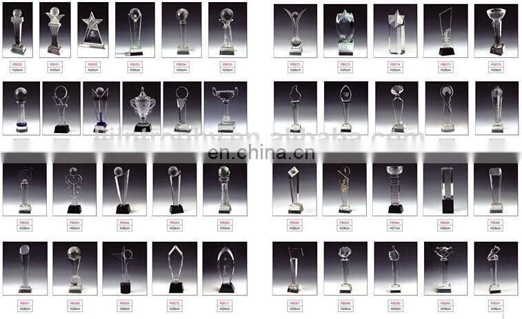 Competitive price wonderful crystal world cup trophy replica