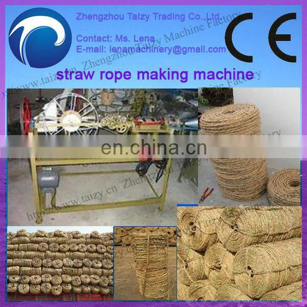 Small cheap automatic rope making machine/straw rope making machine