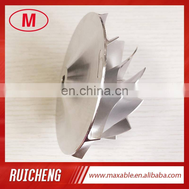 T51RSPL 76.71/102.33mm 11+0 blades racing Turbocharger milling/aluminum 2618/billet compressor wheel
