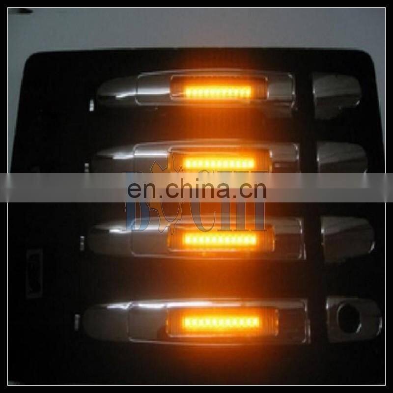 For safety LED light car door handle