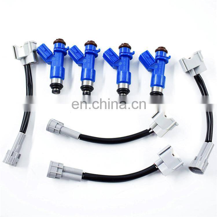 4x New RDX 410cc Fuel Injectors w/Plug & Play Adapters for Honda