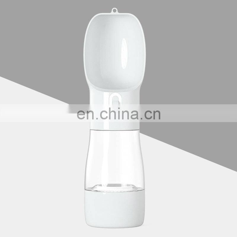Wholesale Factory Manufacturer Custom Logo Plastic Travel Drink Feeder Portable Food Pet Dog Water Bottle